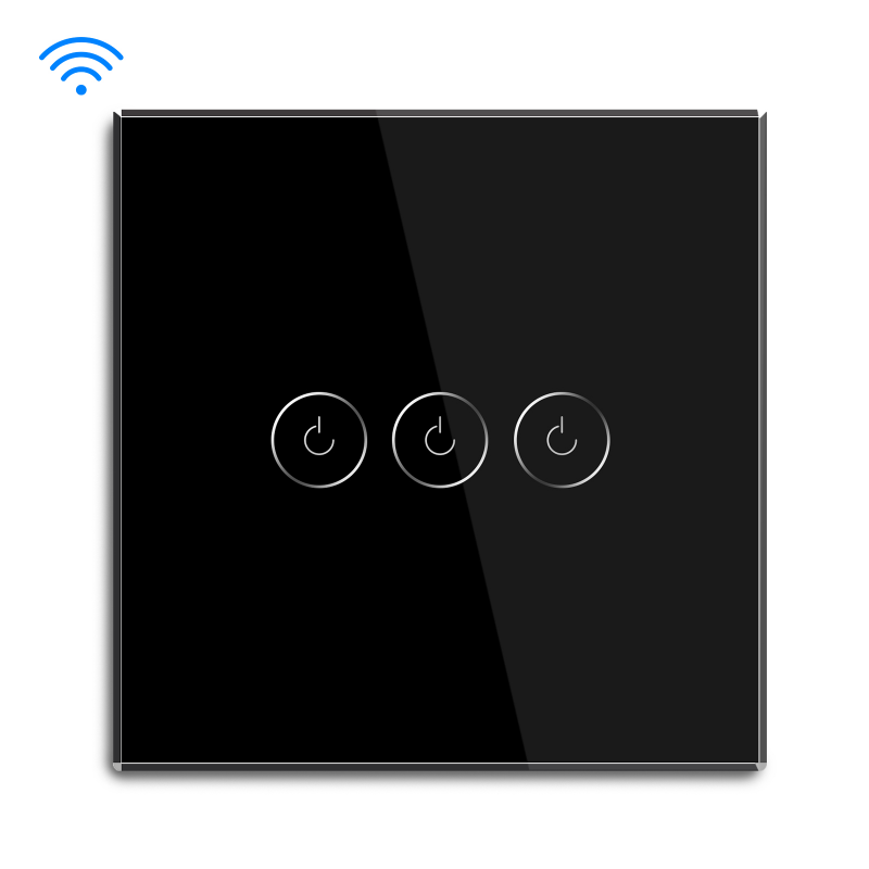 MVAVA EU 3 Gang Smart Switches Work With Wifi Wall Smart Switch smart home system automation