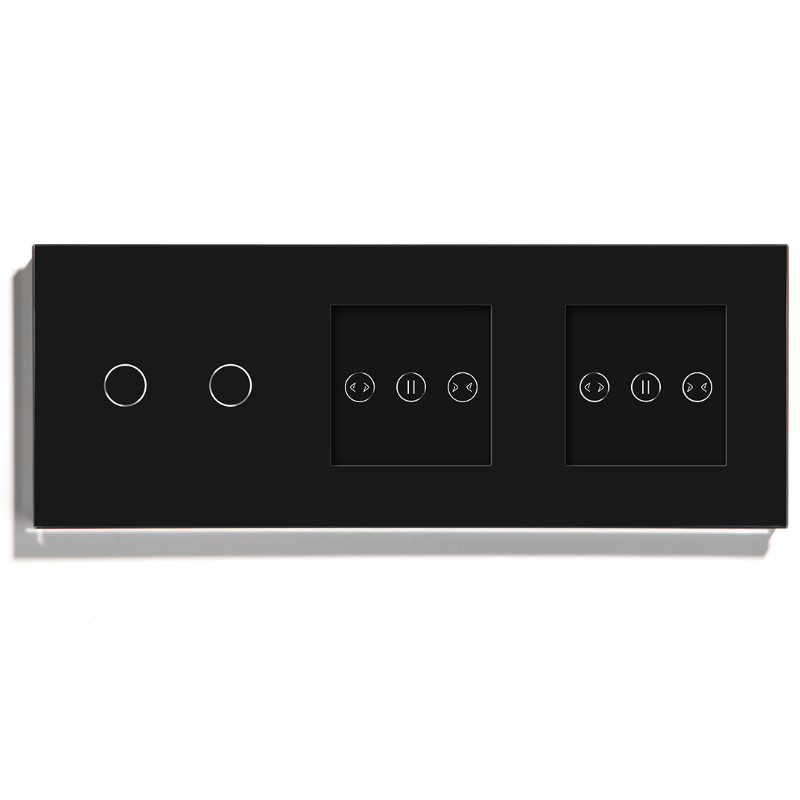 MVAVA smart switch double Curtain switch + 2 gang touch switch
