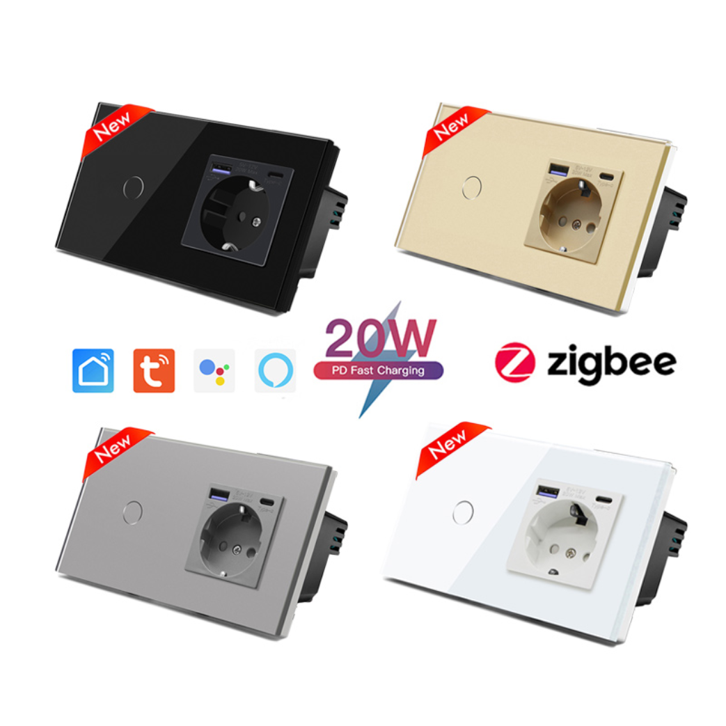 MVAVA Light Electrical Smart Switches and Sockets with USB Type C