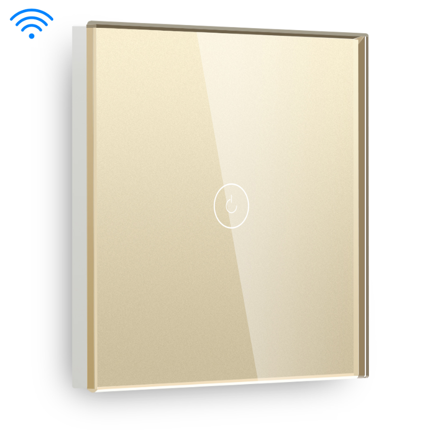 smart wifi voice control wall light switch Gold Color